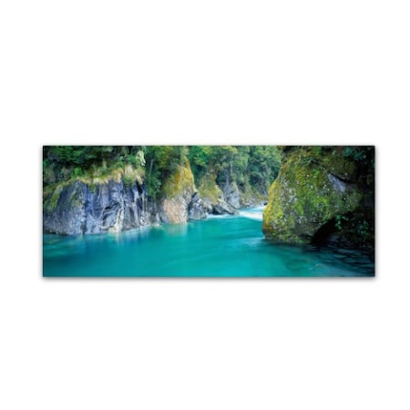 David Evans 'Blue Pools-NZ' Canvas Art,6x19